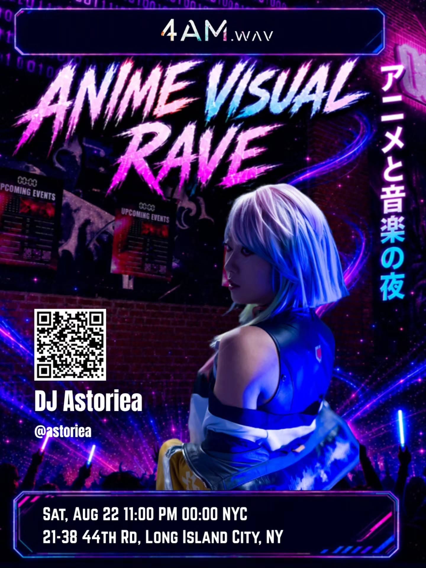 Sound by Astoriea — Anime Visual Rave artist flyer