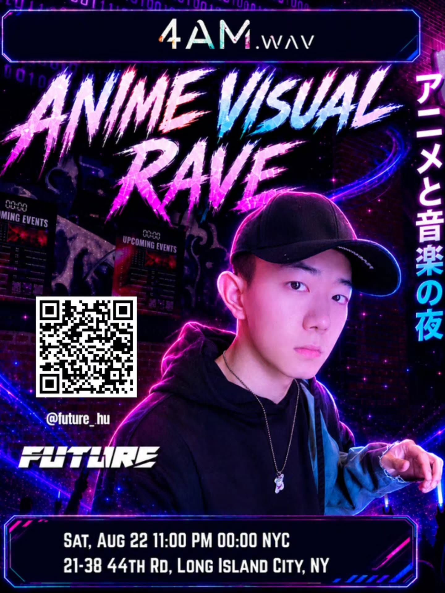 Sound by Future — Anime Visual Rave artist flyer