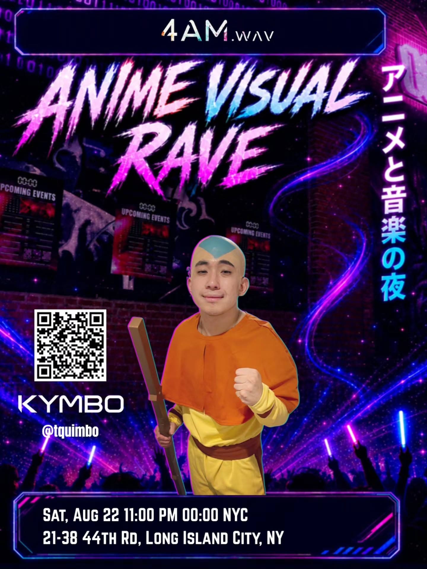 Sound by Kymbo — Anime Visual Rave artist flyer
