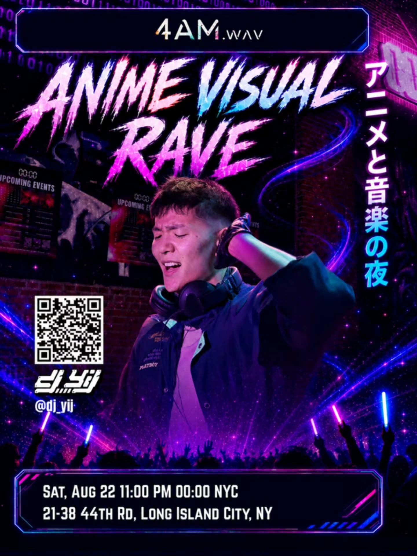 Sound by Yij — Anime Visual Rave artist flyer